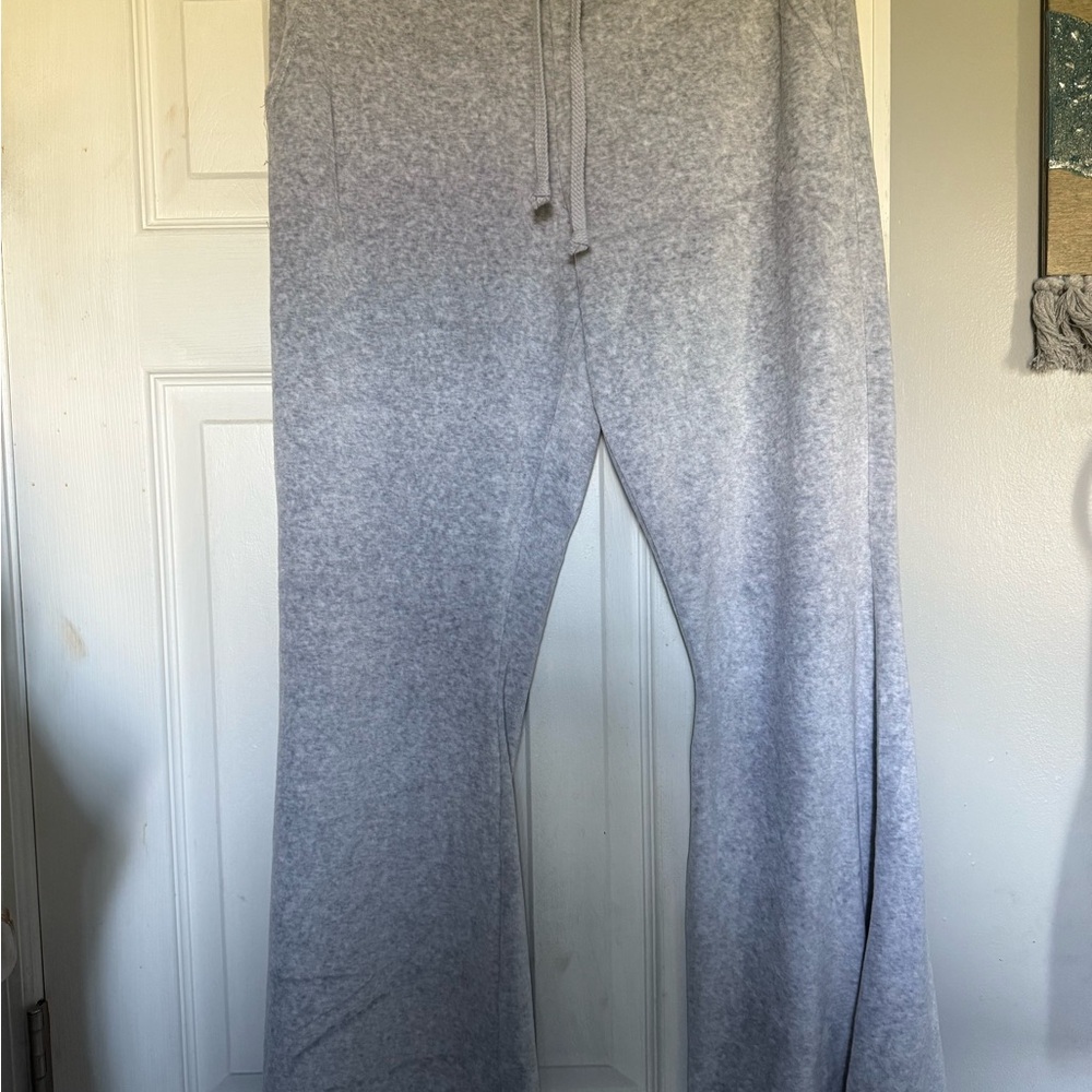 Aerie Kick-it Velour High Waisted Flare Pant